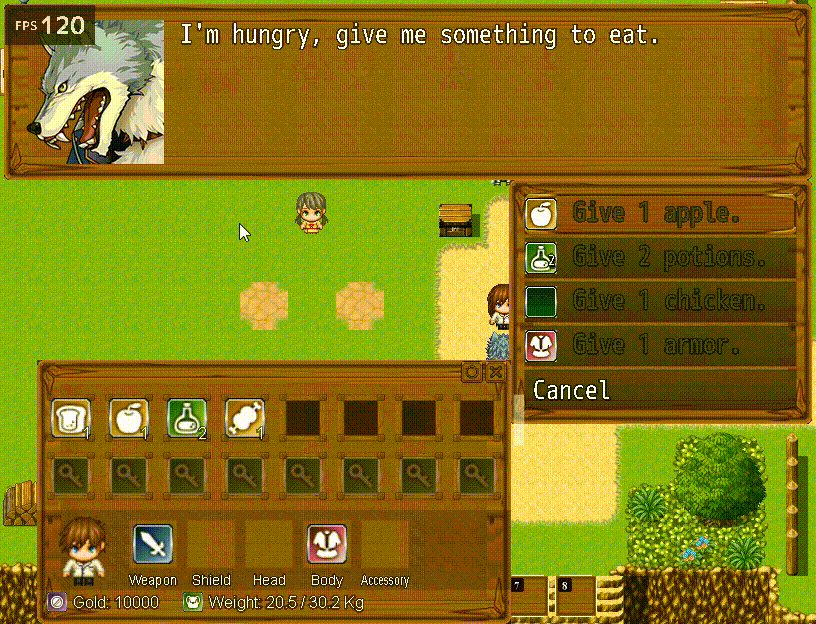 Screenshot 4 for RPG Maker MV/MZ - Inventory Drag & Drop