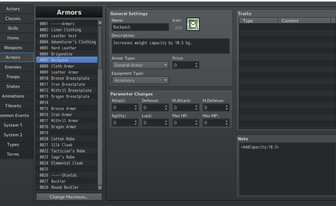 Screenshot 10 for RPG Maker MV/MZ - Inventory Drag & Drop