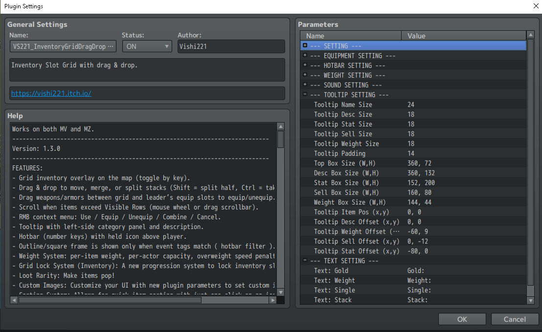 Screenshot 11 for RPG Maker MV/MZ - Inventory Drag & Drop