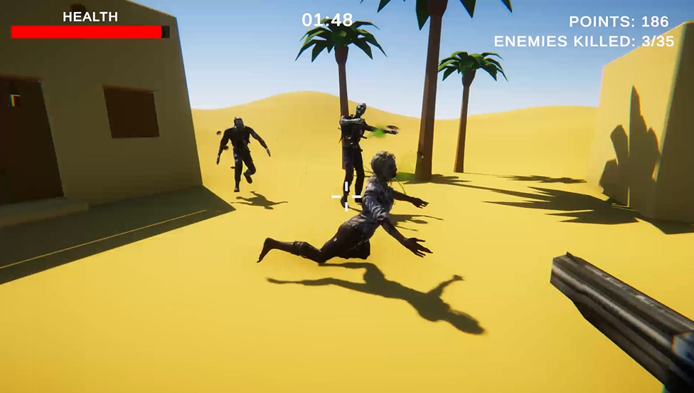 Zombie shooter game by Dvice1270