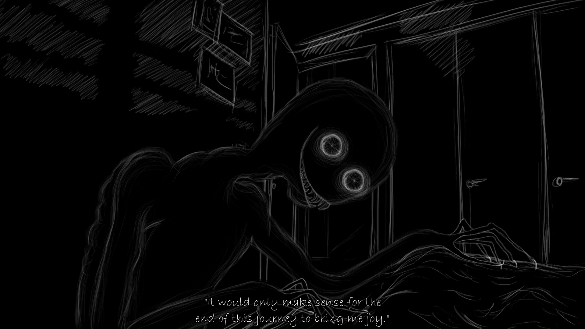 Don't) Open Your Eyes by Via, eyes horror game monster 