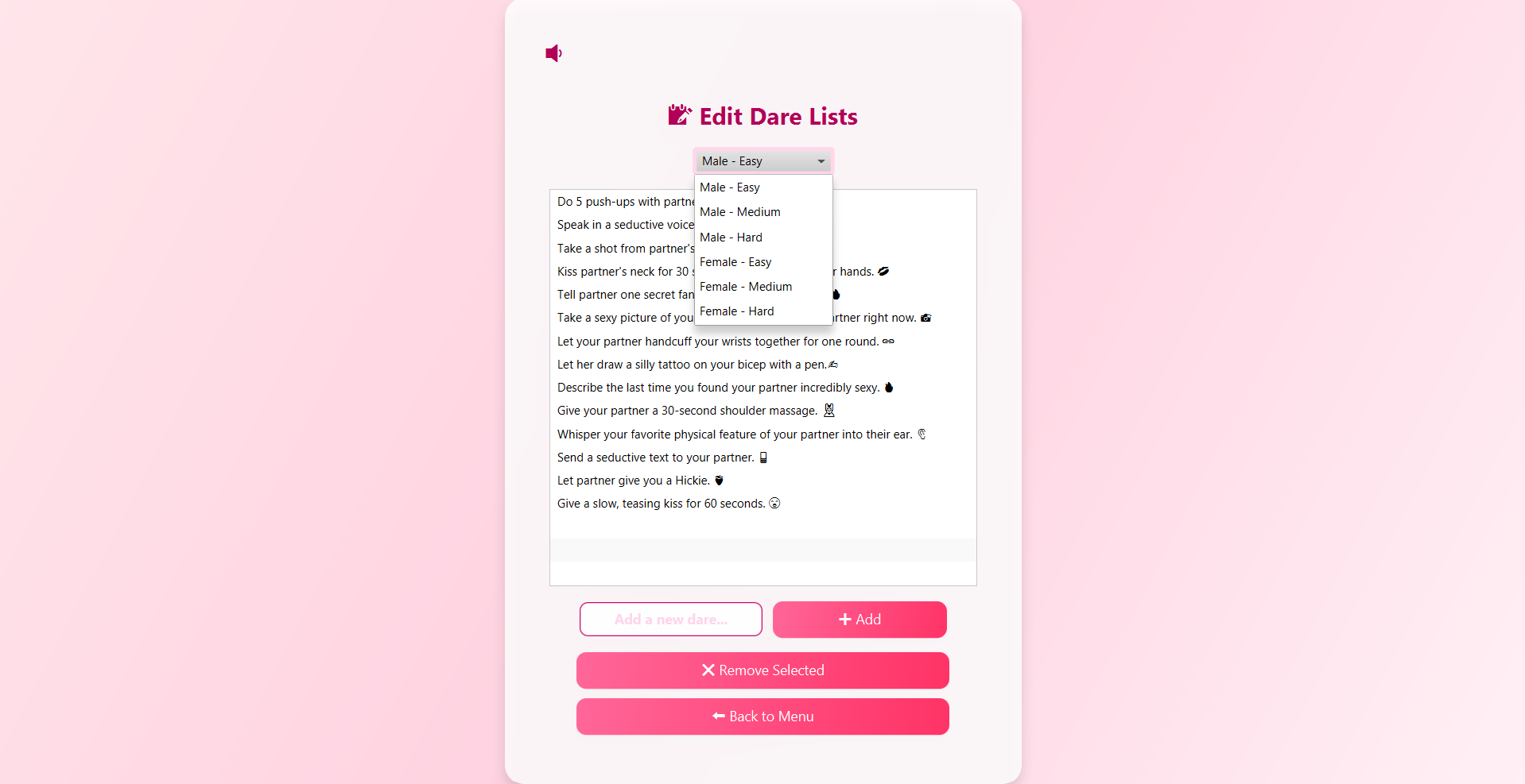 Screenshot 5 for Couples Dare Game 'Uno Edition'