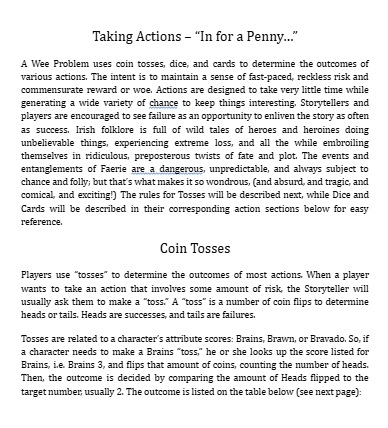 Screenshot 5 for A Wee Problem: A Quick & Chaotic Cyber-Fae RPG