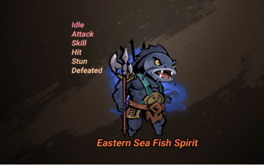 Eastern Sea Fish Spirit – 2D Spine Character Animation Pack by RGame