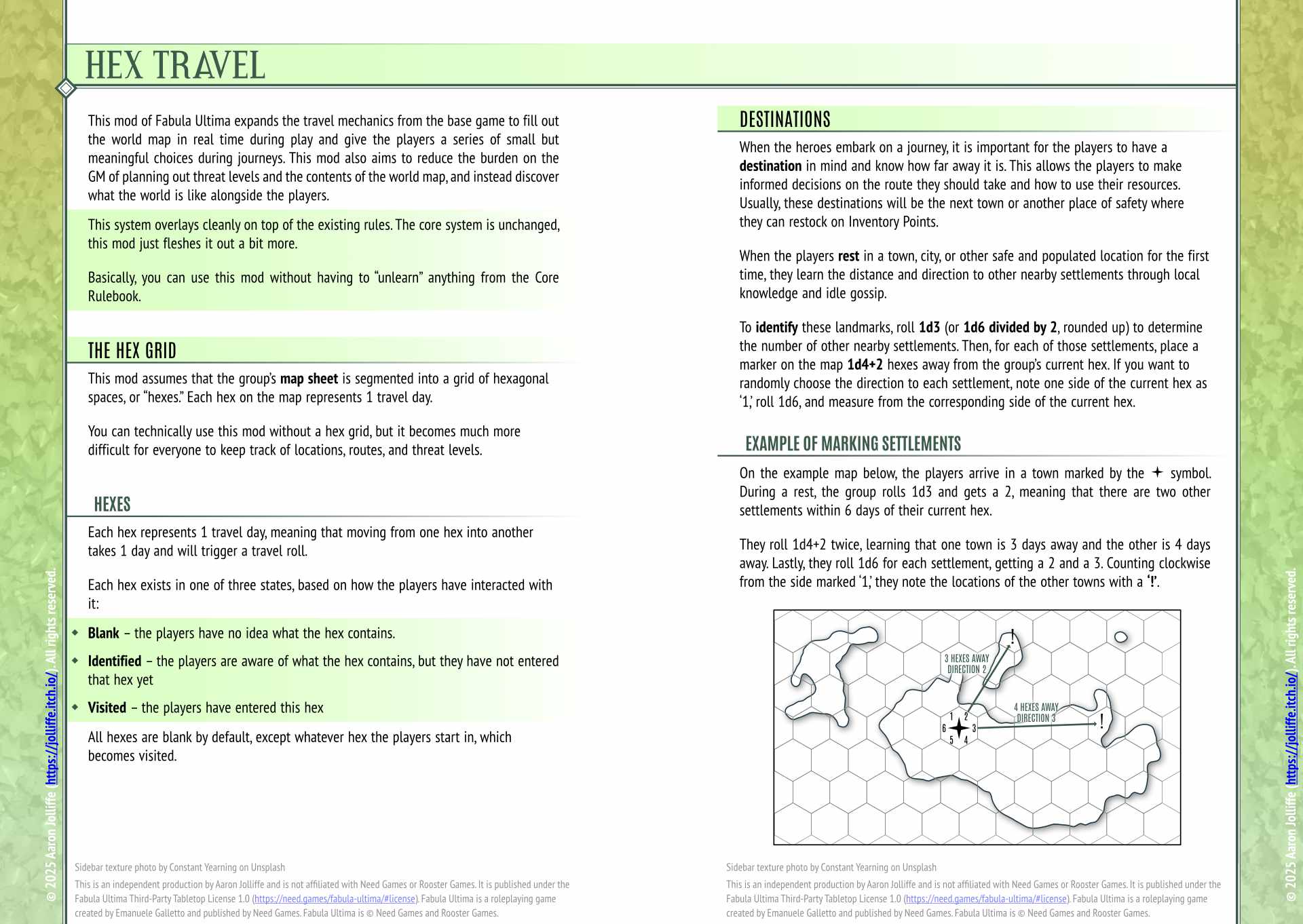 Screenshot 2 for Hex Travel for Fabula Ultima