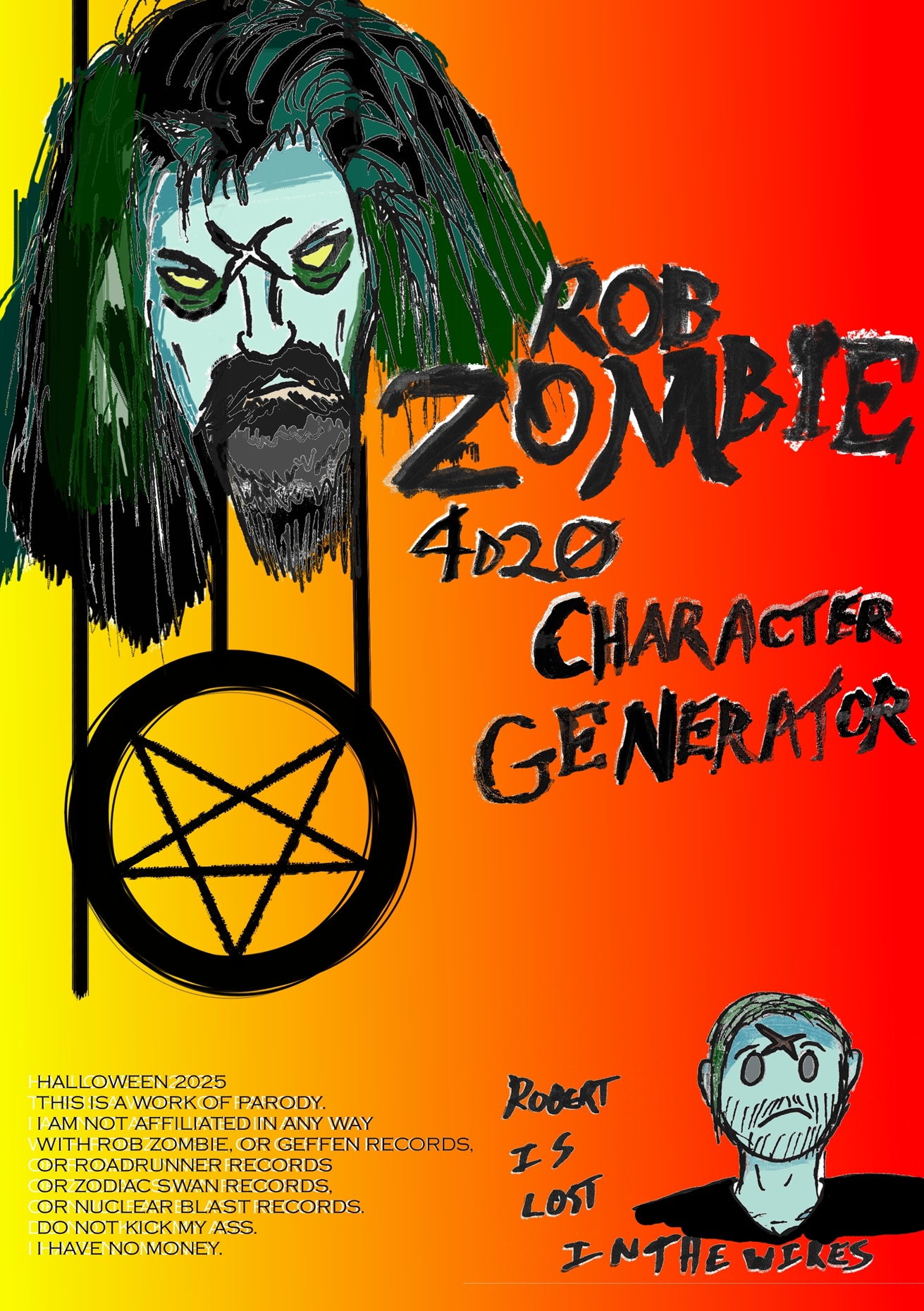 Screenshot 2 for Rob Zombie 4d20 Character Generator