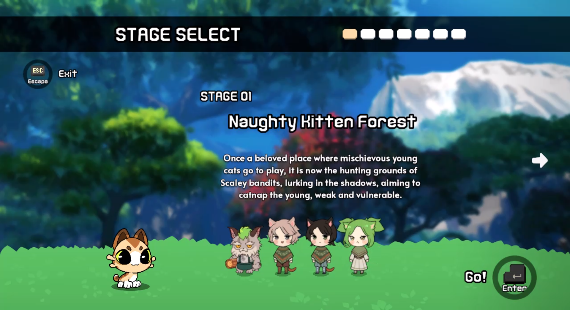 Screenshot 2 for Isekat: Crushed by a Computer, My Beloved Kitten is Transported to a Fantasy World