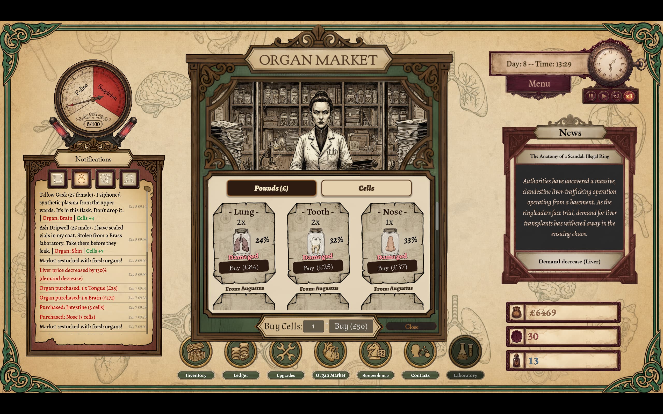 Organomancer Demo by Vanta Chamber Interactive