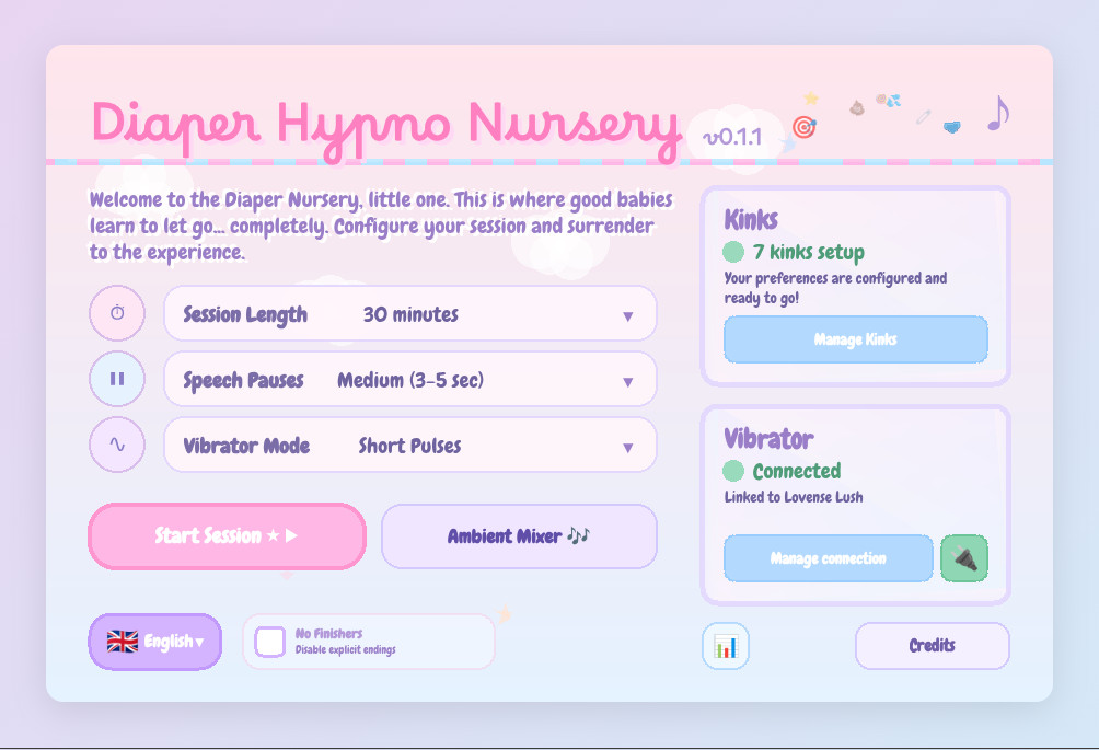 Screenshot 2 for Diaper Hypno Nursery 🍼 ABDL & Diaper Mediation Hypno Generator