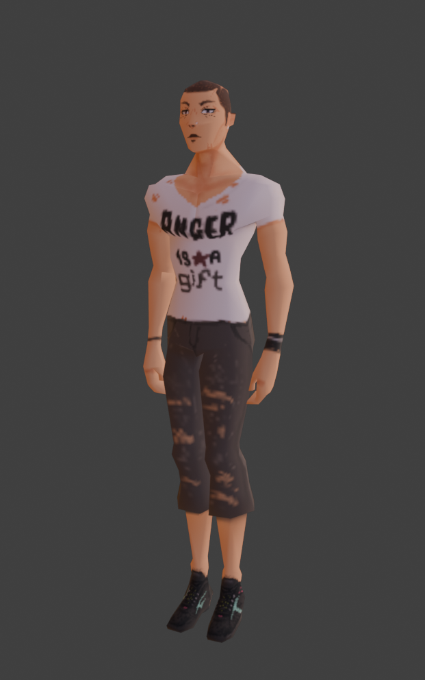 PSX Male Character -IK- Fully rigged by >x