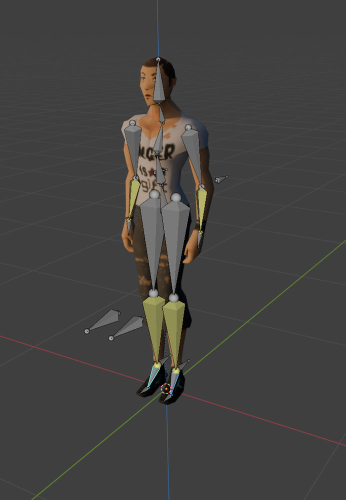 PSX Male Character -IK- Fully rigged by >x