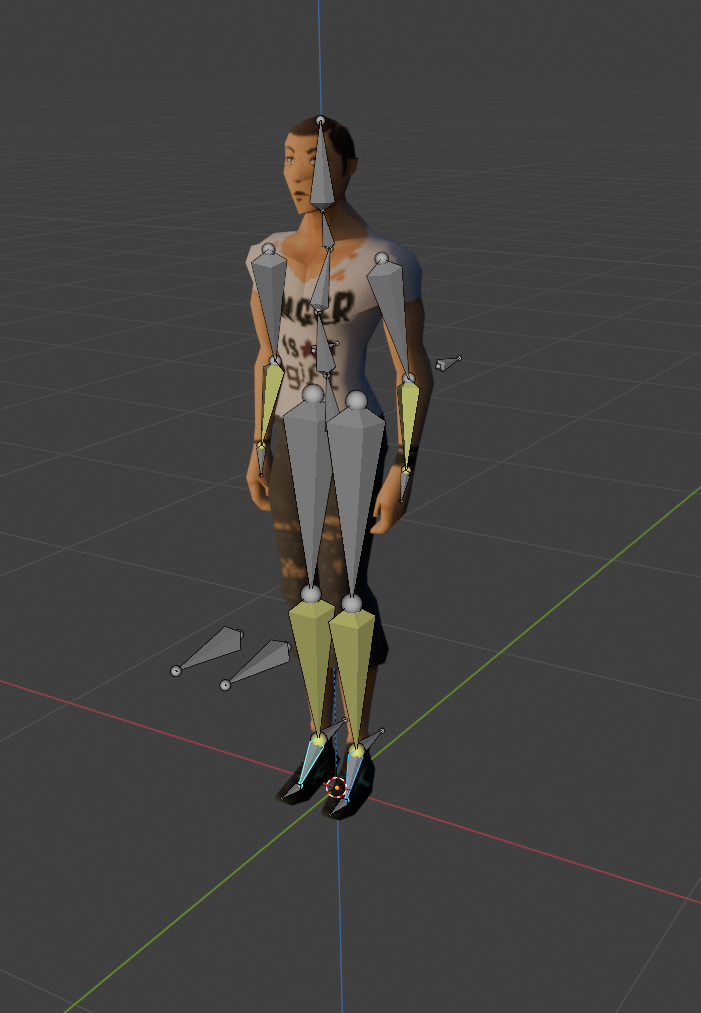 Ps1 Character Rig PSX Male Character -IK- Fully rigged by >x