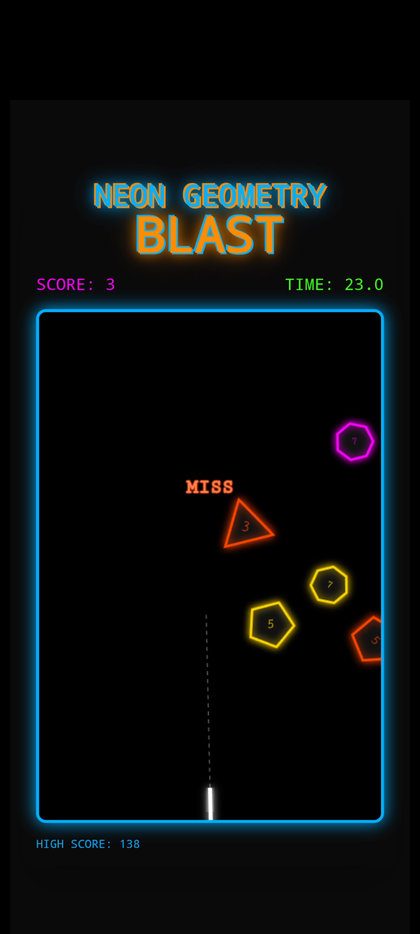Screenshot 3 for Neon Geometry Blast