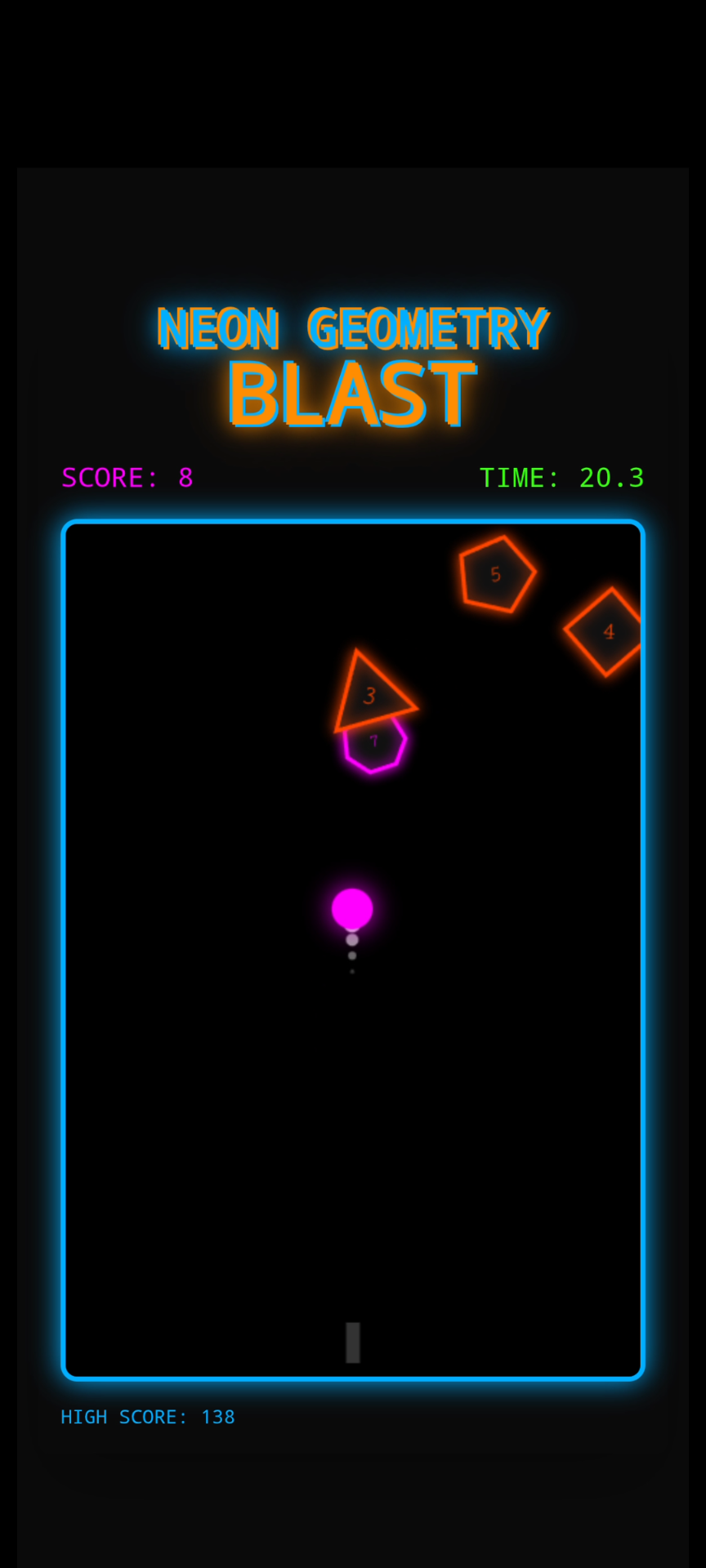 Screenshot 2 for Neon Geometry Blast