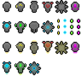 Turret Sprite Ratoate 16 Bit Turret Sprites by Mando37