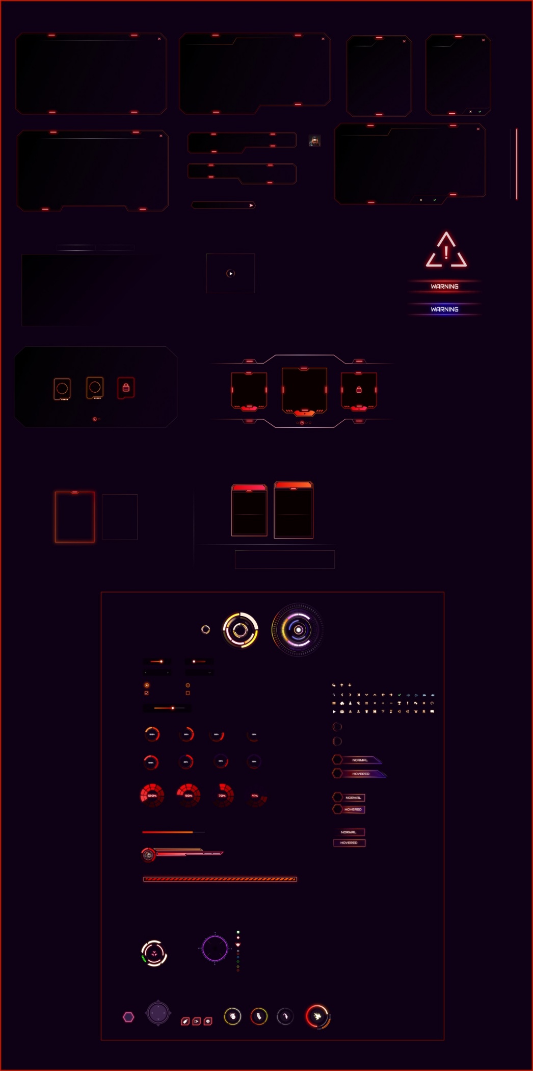 Pro Dark SciFi GUI by Ultra knight