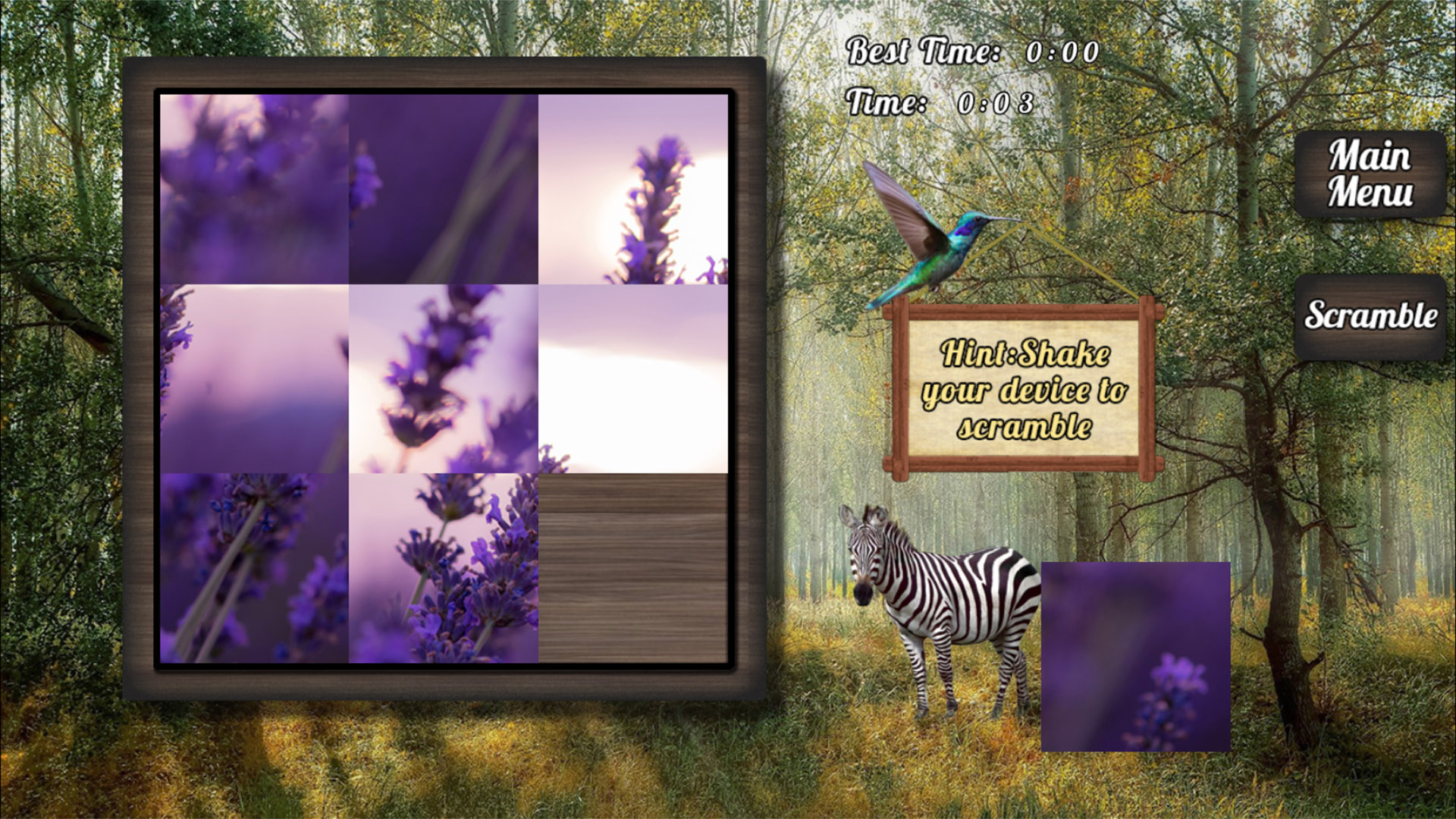 Famous Sliding Puzzle: Nature by CDIS Lab.
