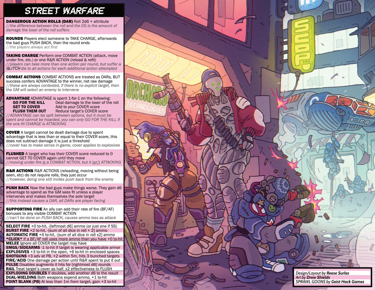 Screenshot 2 for Street Warfare for SPRAWL GOONS
