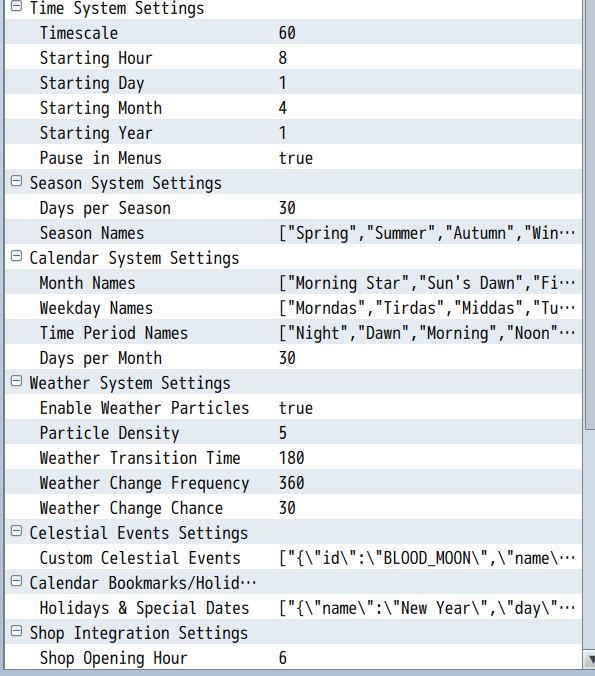 ED5 Time Seasons & Weather System (TSW) RPG MAKER MZ PLUGIN by ChigooX