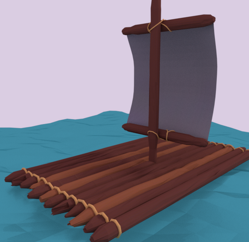 Low Poly Makeshift Raft by ridz25