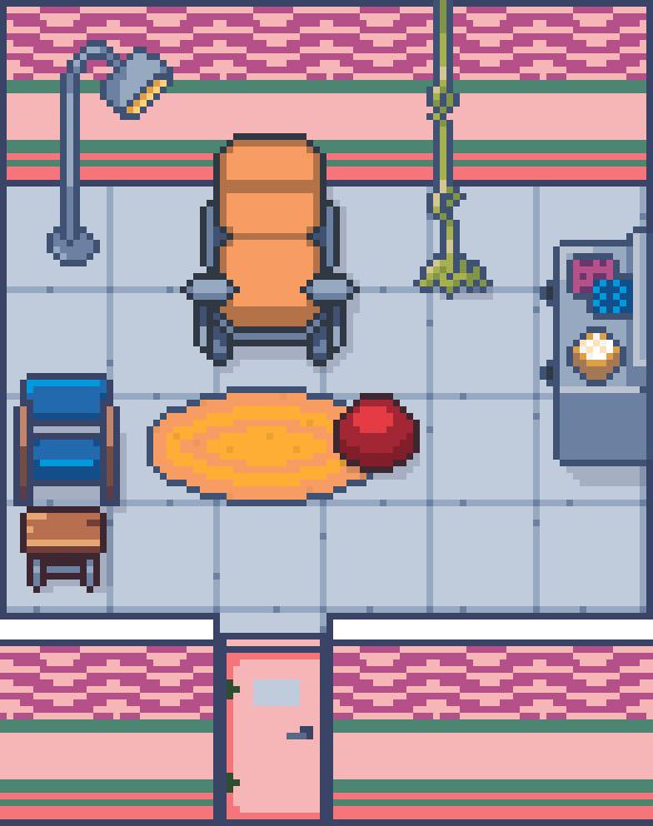 Pixel Art Hospital Maternity Birth Room