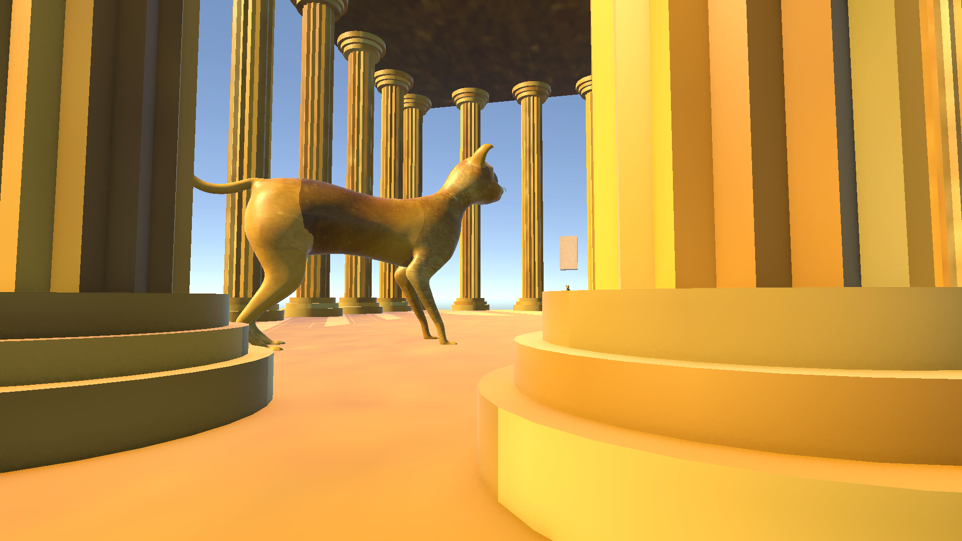 Golden cat by Divyansh devs
