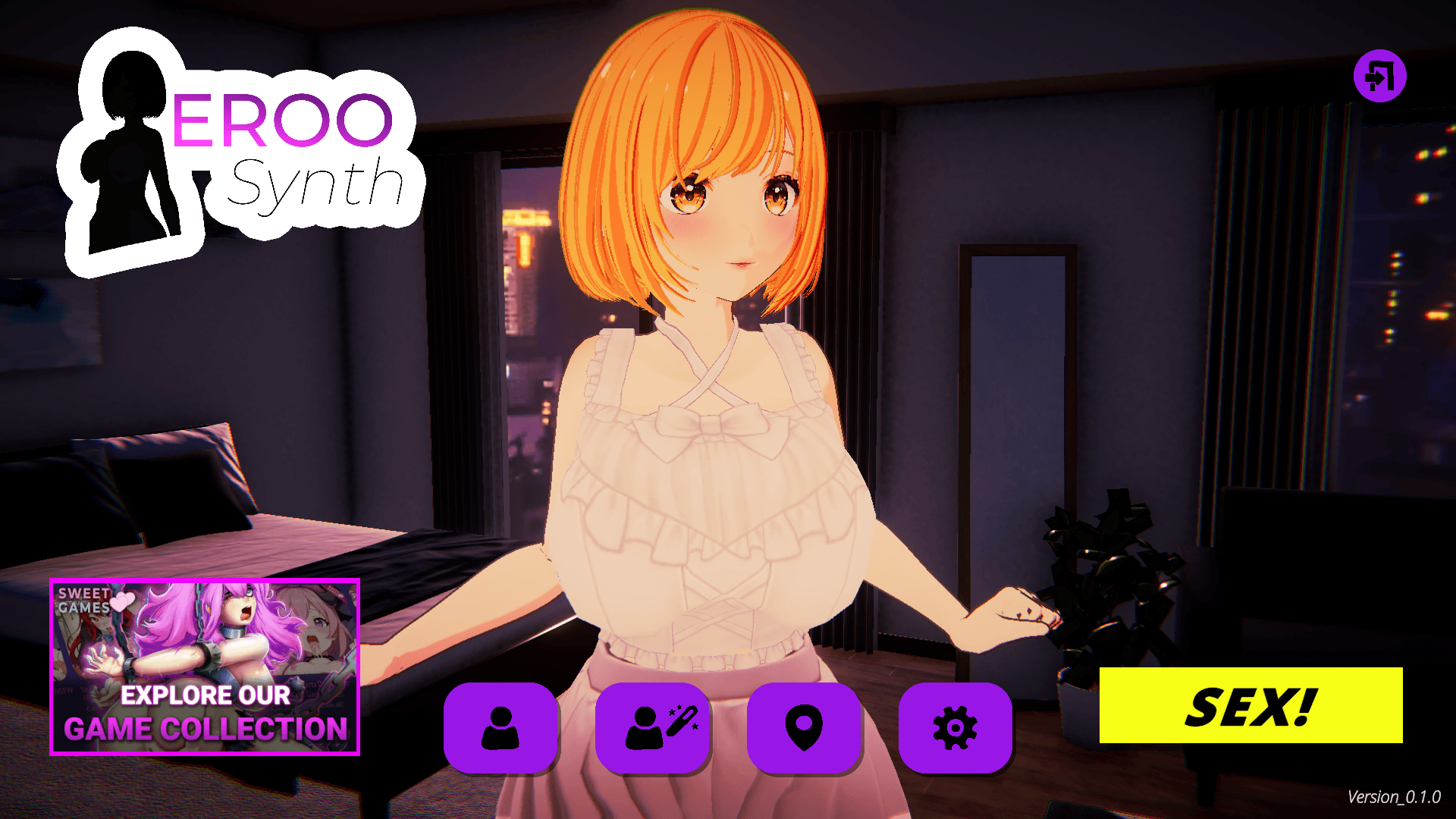 Eroo Synth Demo NSFW 18 Simulation Hentai Game By Sweet Heart Games