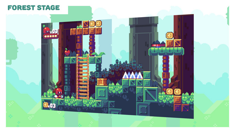 Green Greens Forest - Pixel Art Platformer Asset Pack by Phil Giarrusso