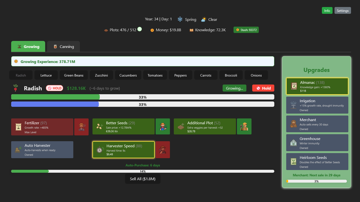 Screenshot 2 for Farm Idle Game