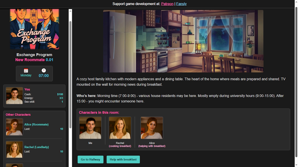 Screenshot 2 for Exchange Program: New Roommate
