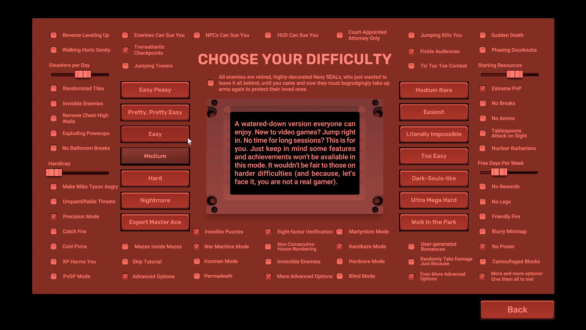 Screenshot 4 for Video Game Menu: The Game (Beta)