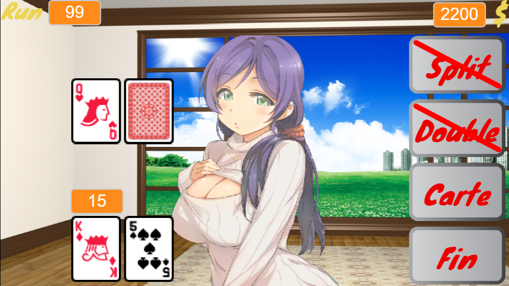 Screenshot 2 for Strip Blackjack Manga (English version)