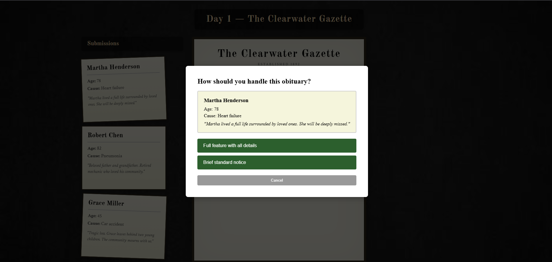 Screenshot 3 for The Clearwater Gazette