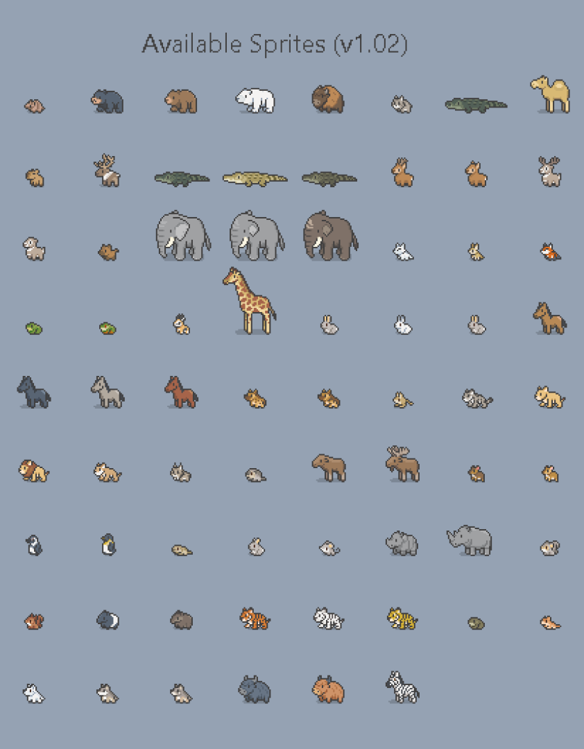 Top-Down RPG Sprite Pack - Wild Animals (STANDALONE ) by VectoRaith