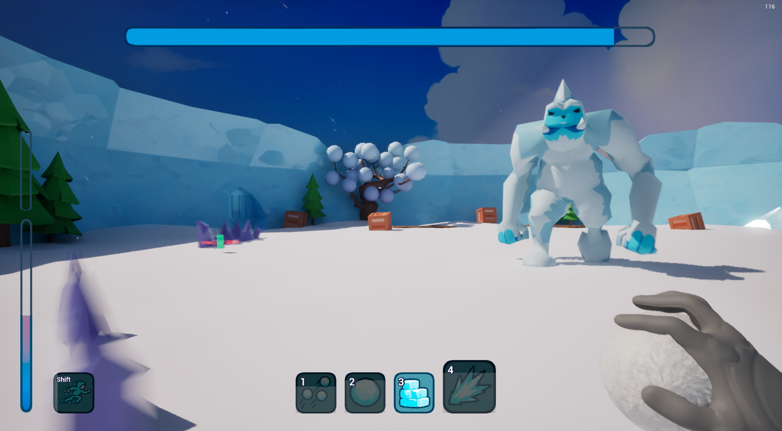 Snow battle by Shianary