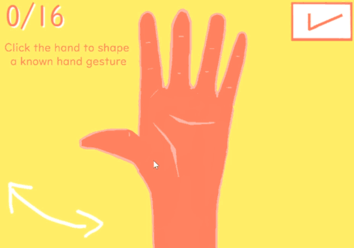 Screenshot 2 for Can you give me a hand gesture?
