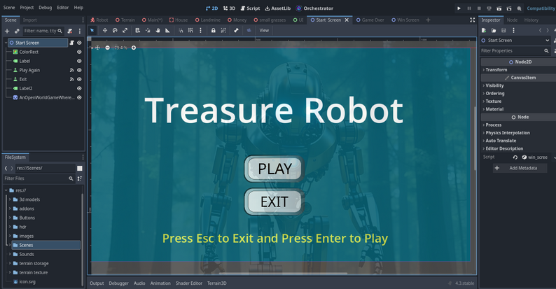 3d Open World Game Template for Godot 4.3 by Visual Coding Hub