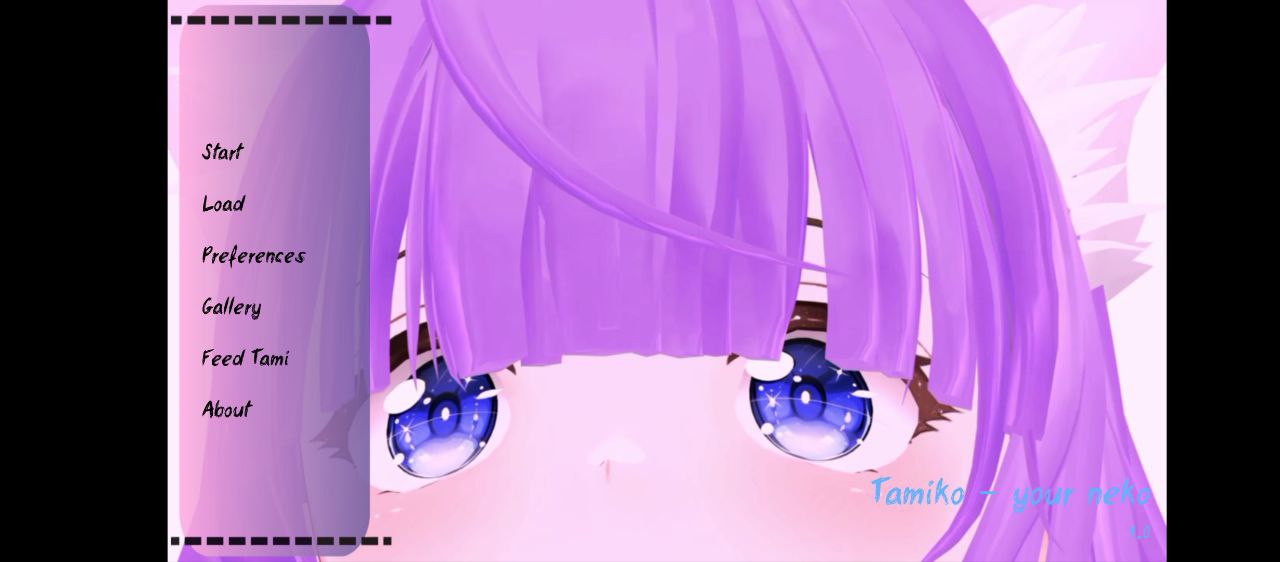 Screenshot 2 for Tamiko- your neko (визуальная новелла)