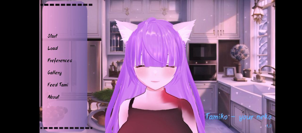 Screenshot 3 for Tamiko- your neko (визуальная новелла)