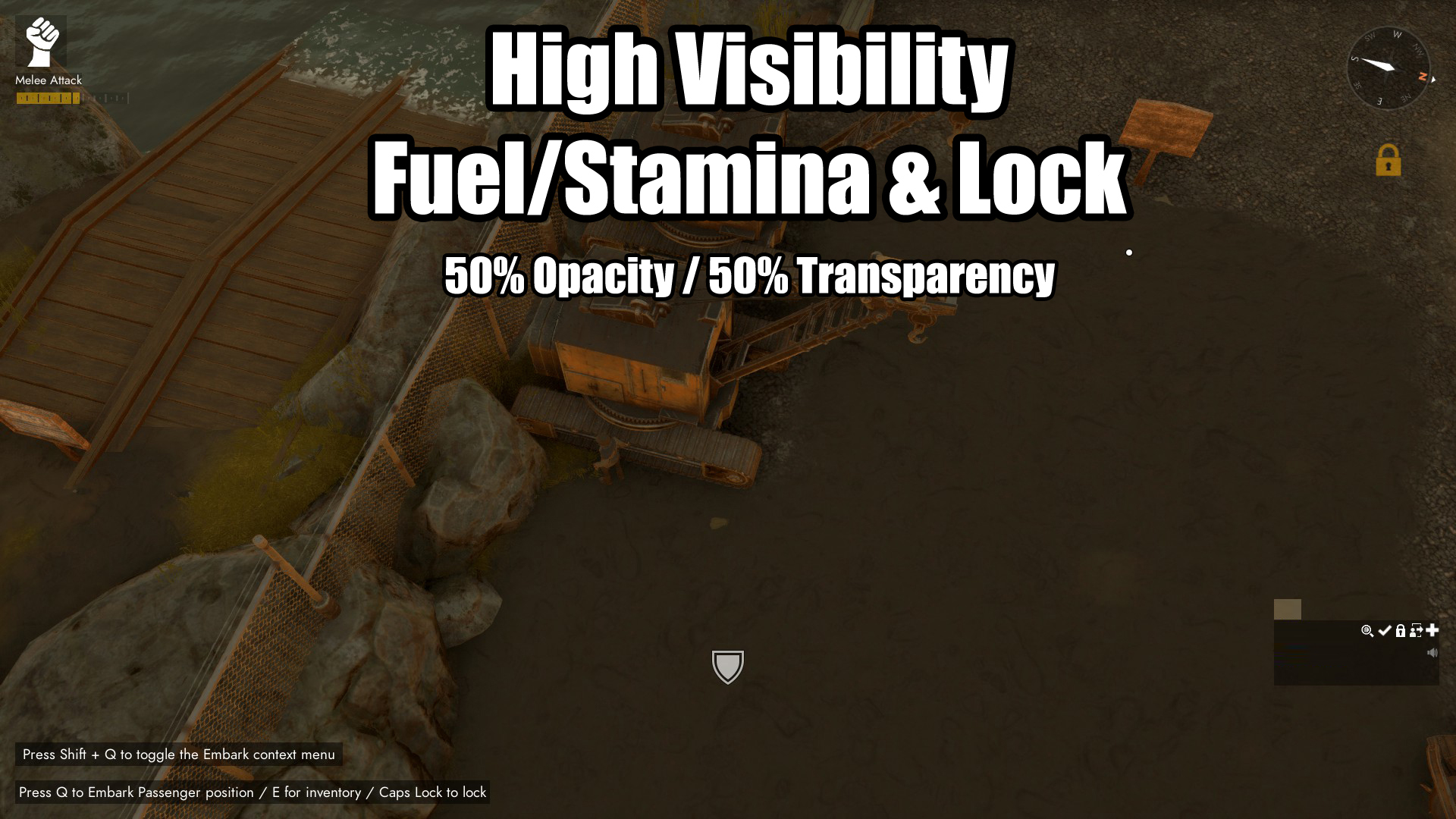 Screenshot 4 for Foxhole: High Visibility Fuel/Stamina, Progress, & Lock
