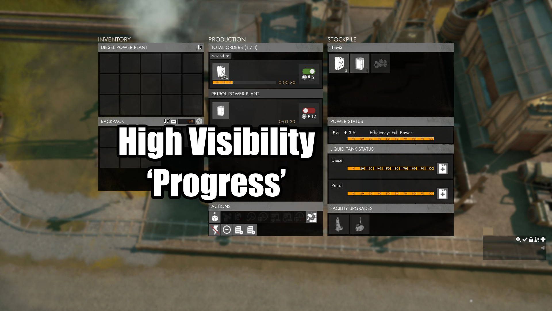 Screenshot 8 for Foxhole: High Visibility Fuel/Stamina, Progress, & Lock