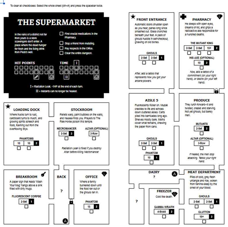 Two-Hand Path Digital Dungeon Sheets by NotWriting