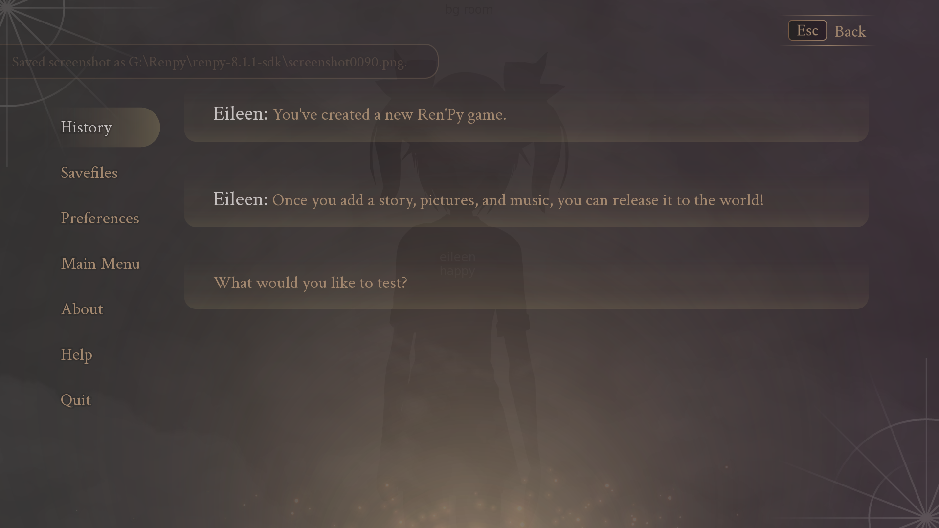 Fantasy Ren'py GUI template 2 by Skolaztika