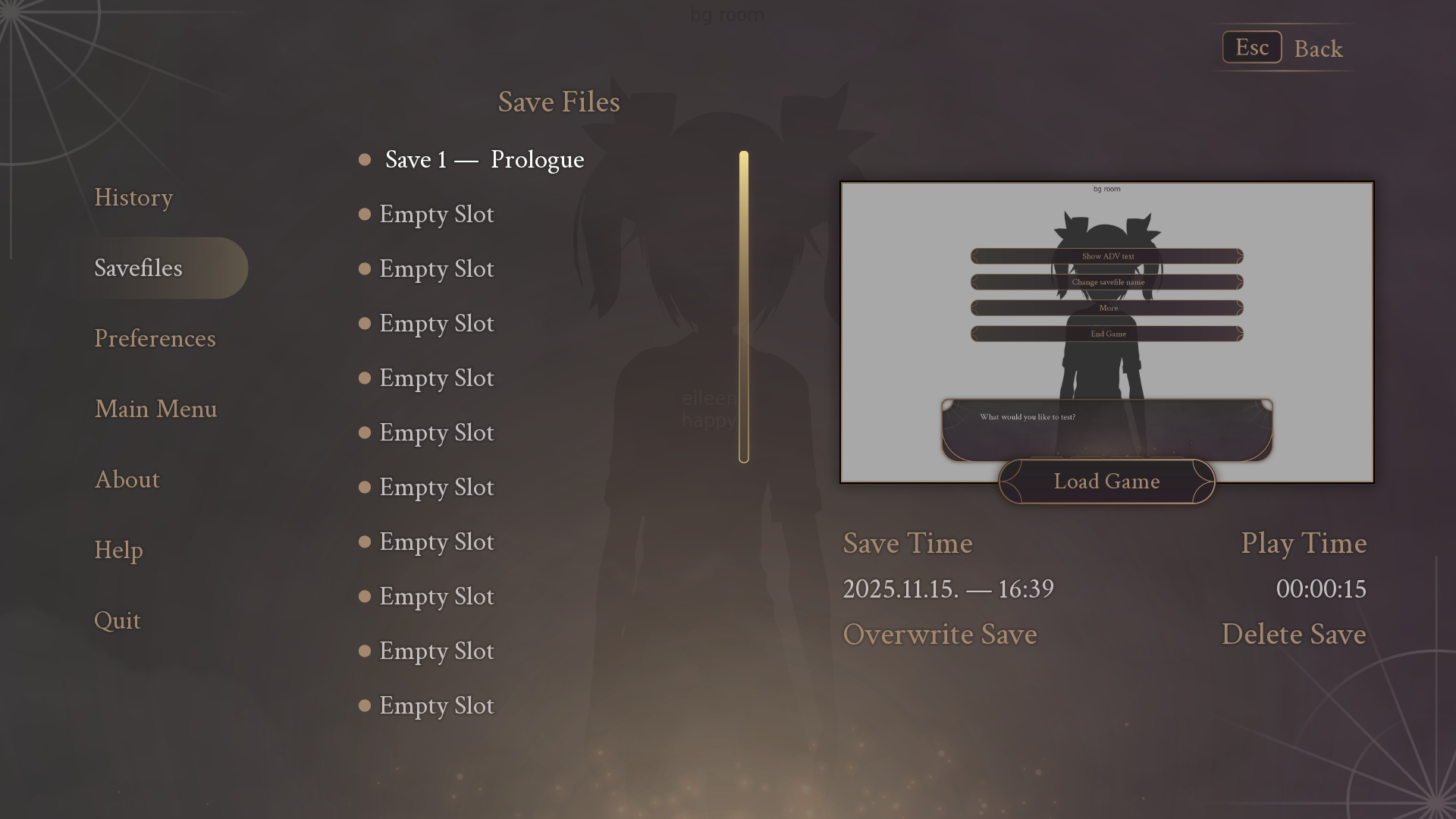 Fantasy Ren'py GUI template 2 by Skolaztika