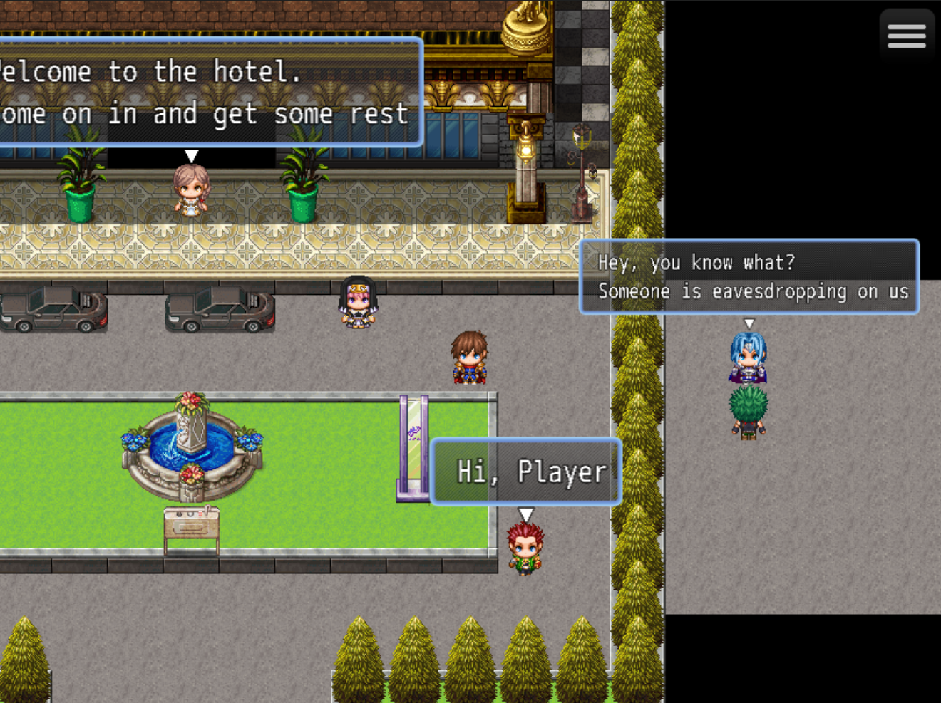 Screenshot 2 for RPG Maker MV/MZ - NPC Auto Chat Bubble