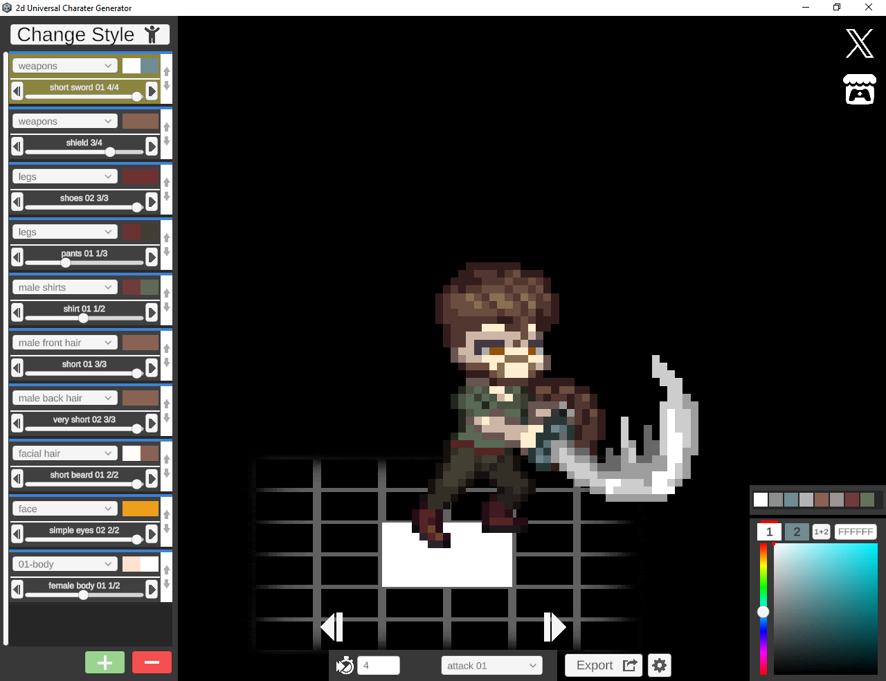 Screenshot 7 for Universal 2d Charater Creator