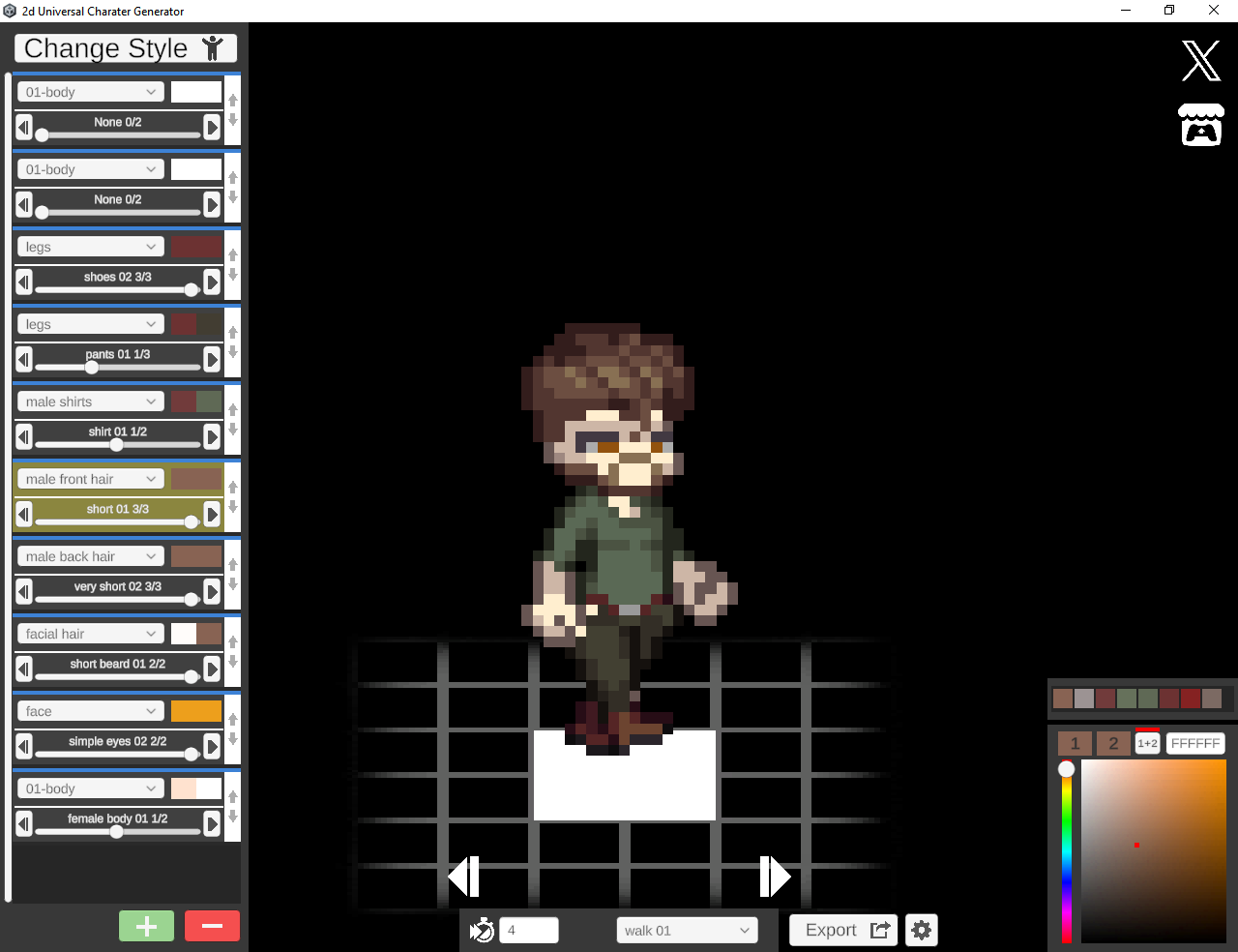 Screenshot 4 for Universal 2d Charater Creator