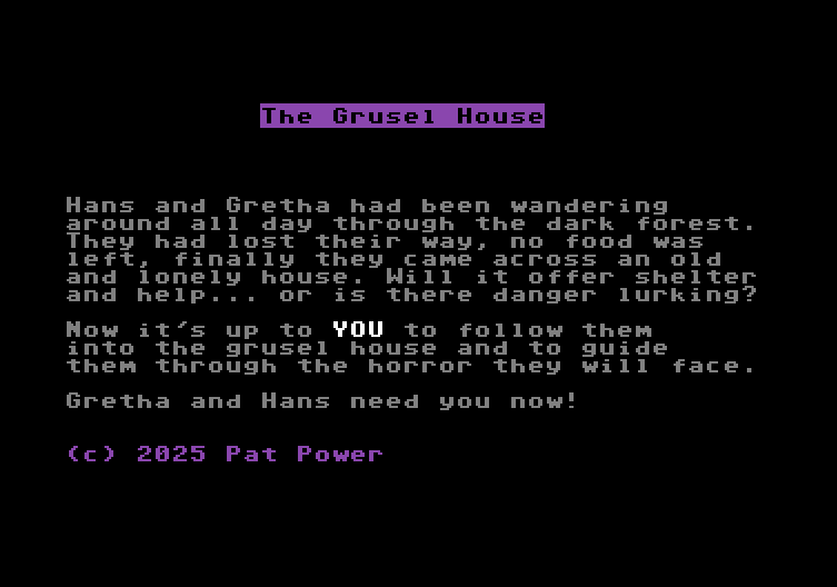 Screenshot 2 for The Grusel House (C64)