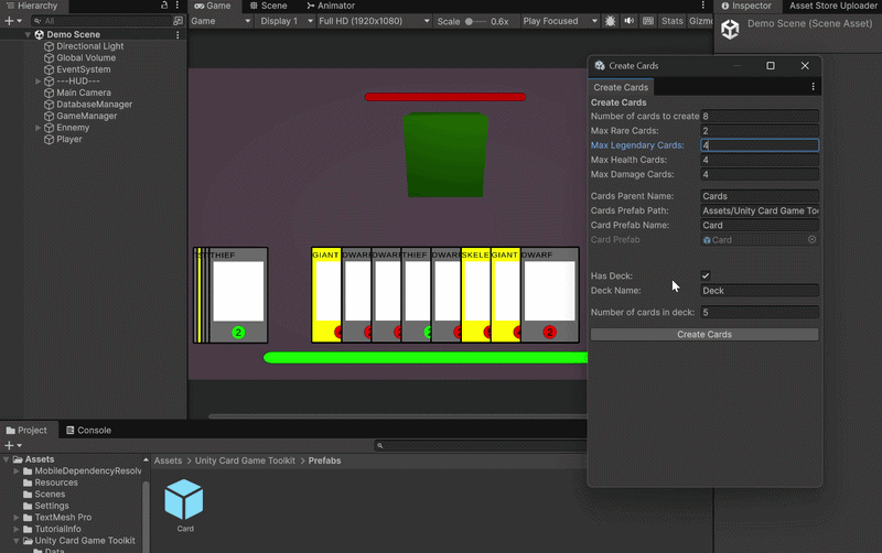 Unity Card Game Toolkit by Diane Claus