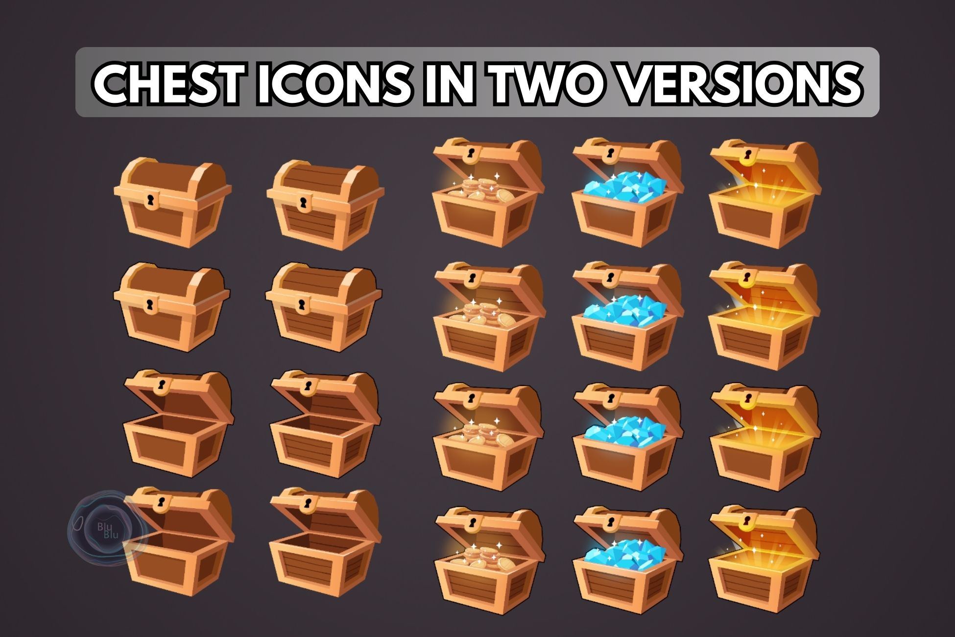 Dark Fantasy GUI + Icons Bundle + PSD GUI files + AI Icons files by ...